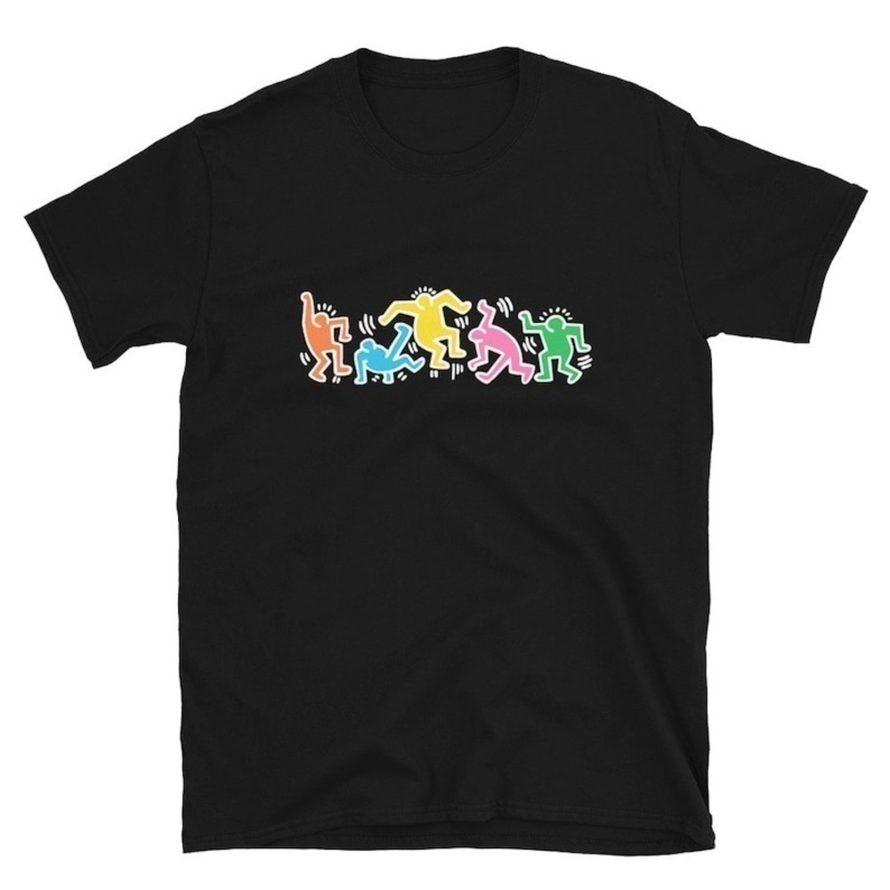 Dancing People Figures Funny Art Graphic Gift Unisex T-Shirt